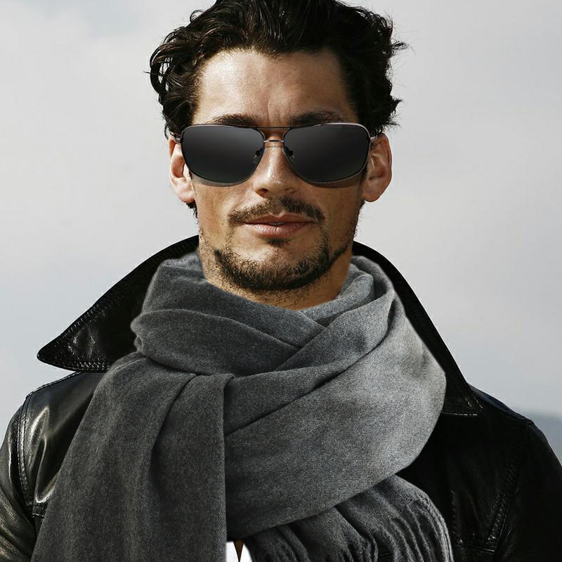 Muffler Men Wool - Moda Eşarp Adam Kış Sıcak Yumuşak