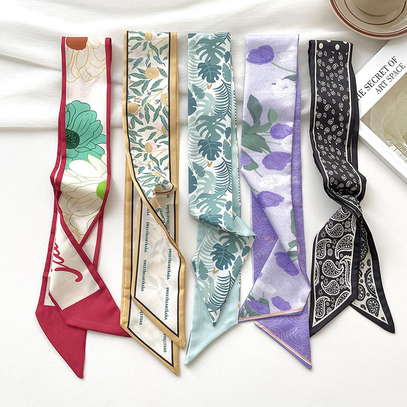 Face Scarf Mask - Yeni lüks Marka Modeli Küçük ipek