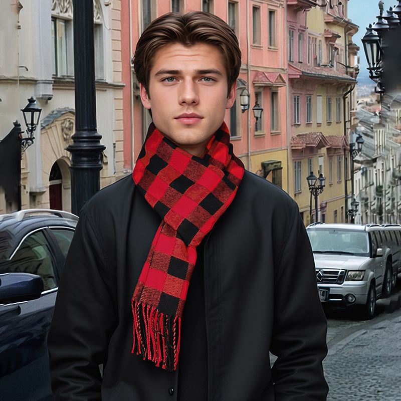 Yeni Tasarım Ekoseli Kaşmir At - Muffler Men Wool incelemesi ve fiyatı