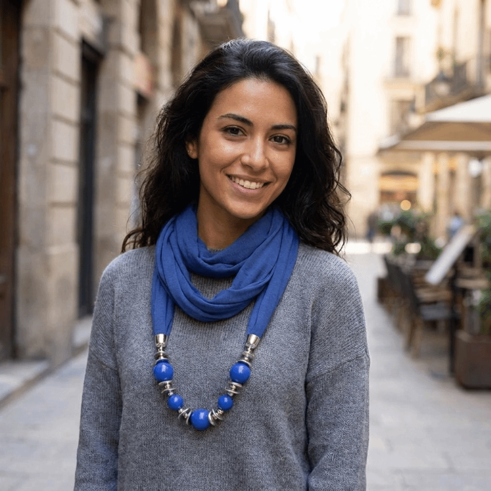 Şifon Eşarp Düz Renk Boncuklu  - Infinity Scarf Knit incelemesi ve fiyatı