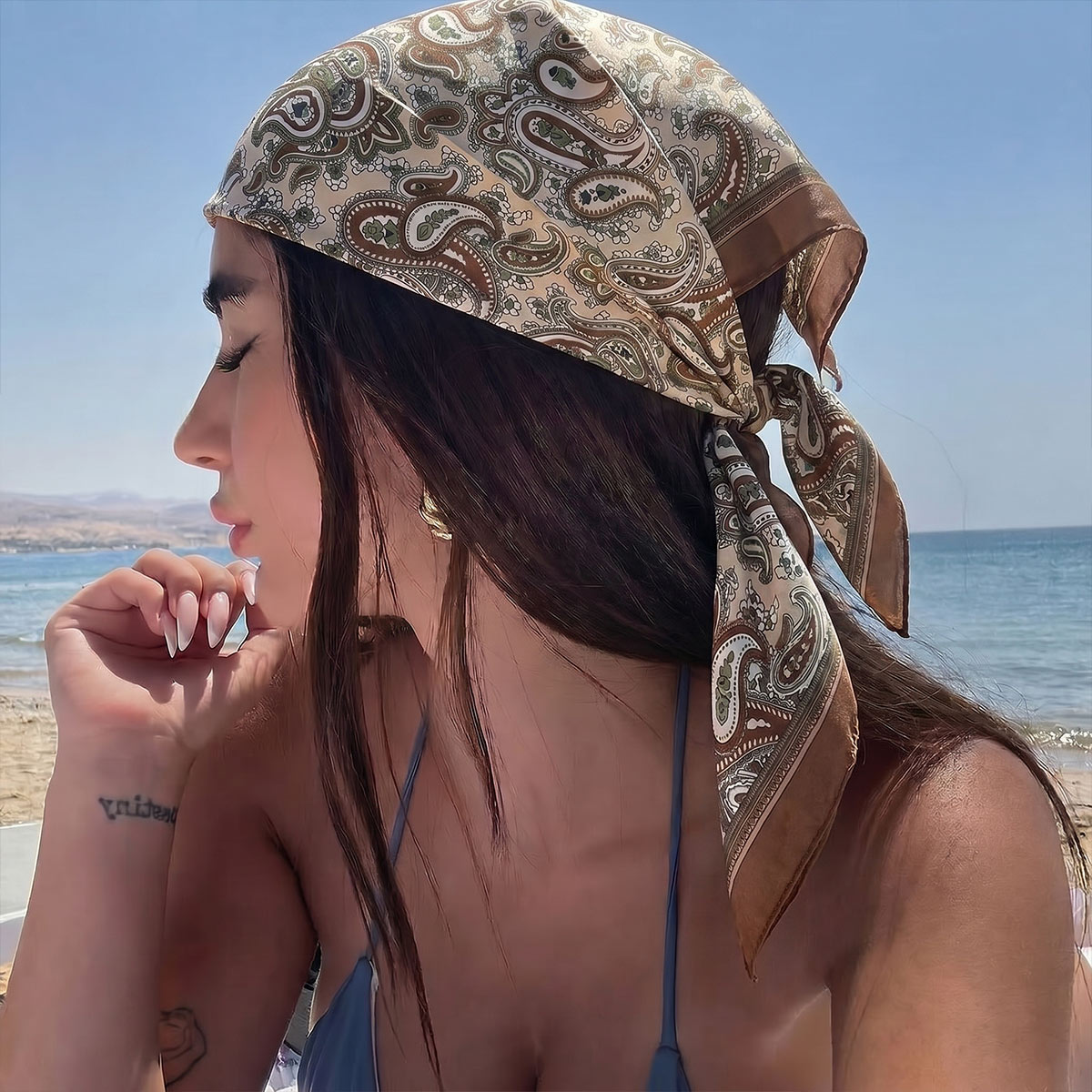Yeni Tasarım Moda Kare ipek eş - Scarf Silk Square incelemesi ve fiyatı